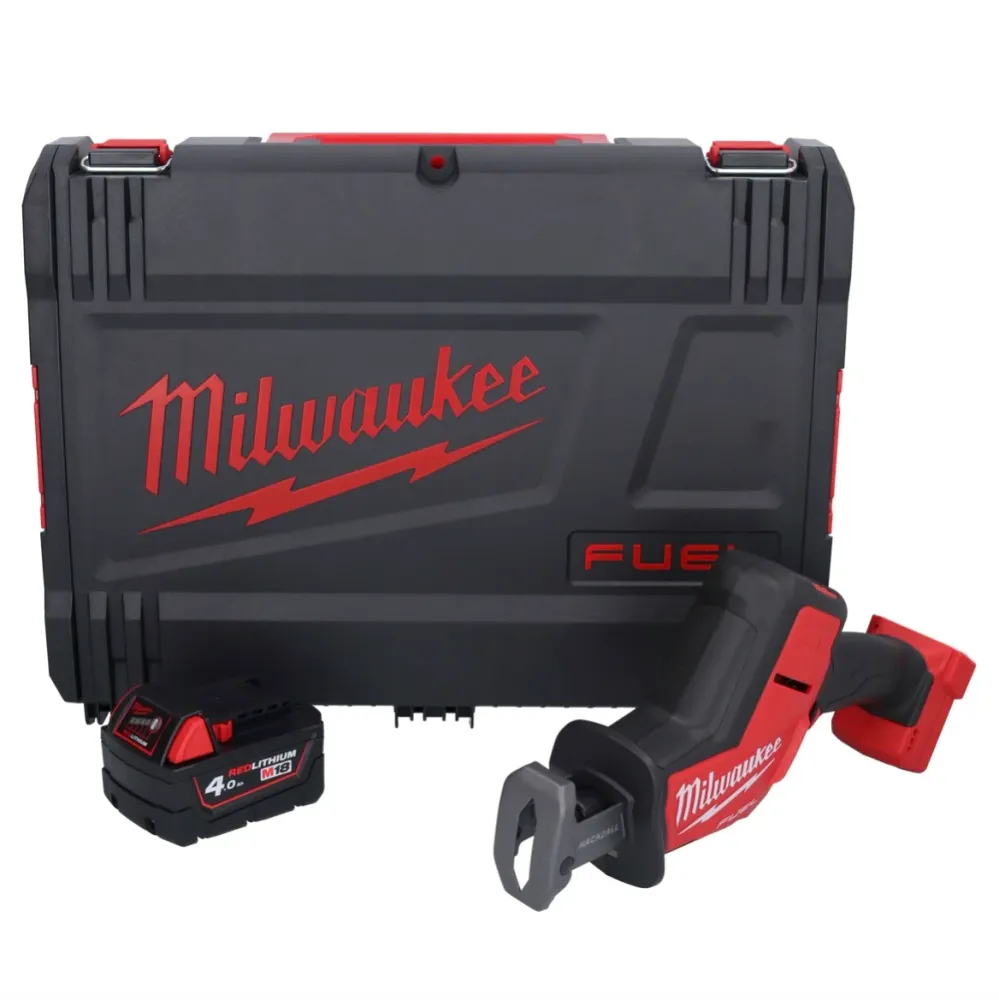 Milwaukee M18 FHZ-401X akumulatorowa pilarka szablasta 18 V 22 mm bezszczotkowa + 1x akumulator 4,0 Ah + skrzynka HD - bez...