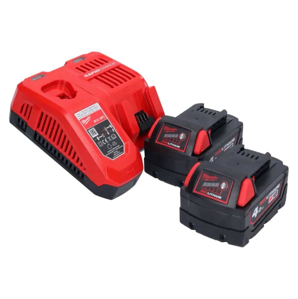 Milwaukee M18 FID3-402X Akumulatorowy klucz udarowy 18 V 1/4" 226 Nm bezszczotkowy + 2x akumulator 4,0 Ah + ładowarka + sk...