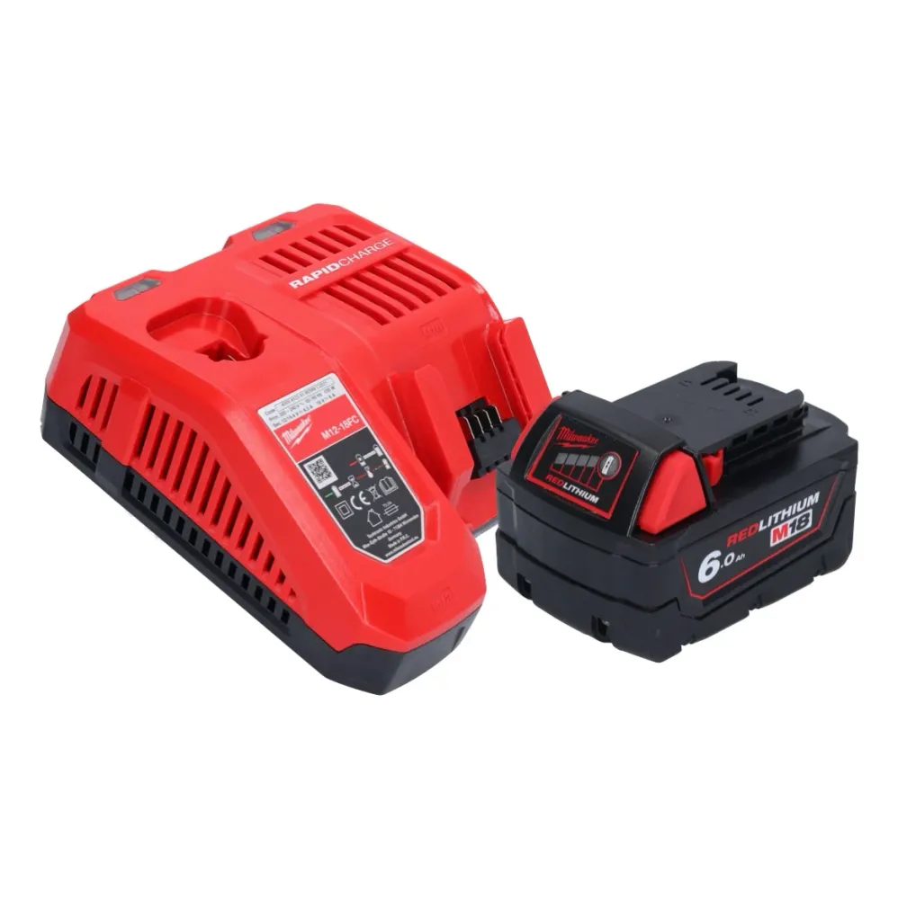 Milwaukee M18 FIW2F12-601 Akumulatorowa wkrętarka udarowa 18 V 339 Nm 1/2" bezszczotkowa + 1x akumulator 6,0 Ah + ładowarka
