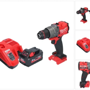 Milwaukee M18 FPD3-551 akumulatorowa wiertarka udarowa 18 V 158 Nm bezszczotkowa + 1x akumulator 5,5 Ah + ładowarka