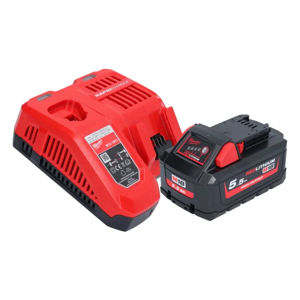 Milwaukee M18 FPD3-551 akumulatorowa wiertarka udarowa 18 V 158 Nm bezszczotkowa + 1x akumulator 5,5 Ah + ładowarka