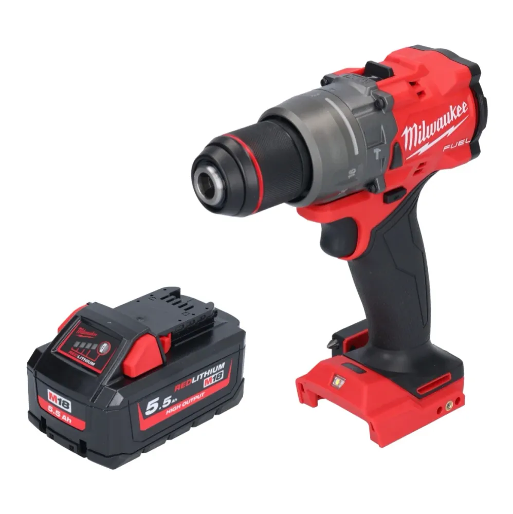 Milwaukee M18 FPD3-551 akumulatorowa wiertarko-wkrętarka udarowa 18 V 158 Nm bezszczotkowa + 1x akumulator 5,5 Ah - bez ła...