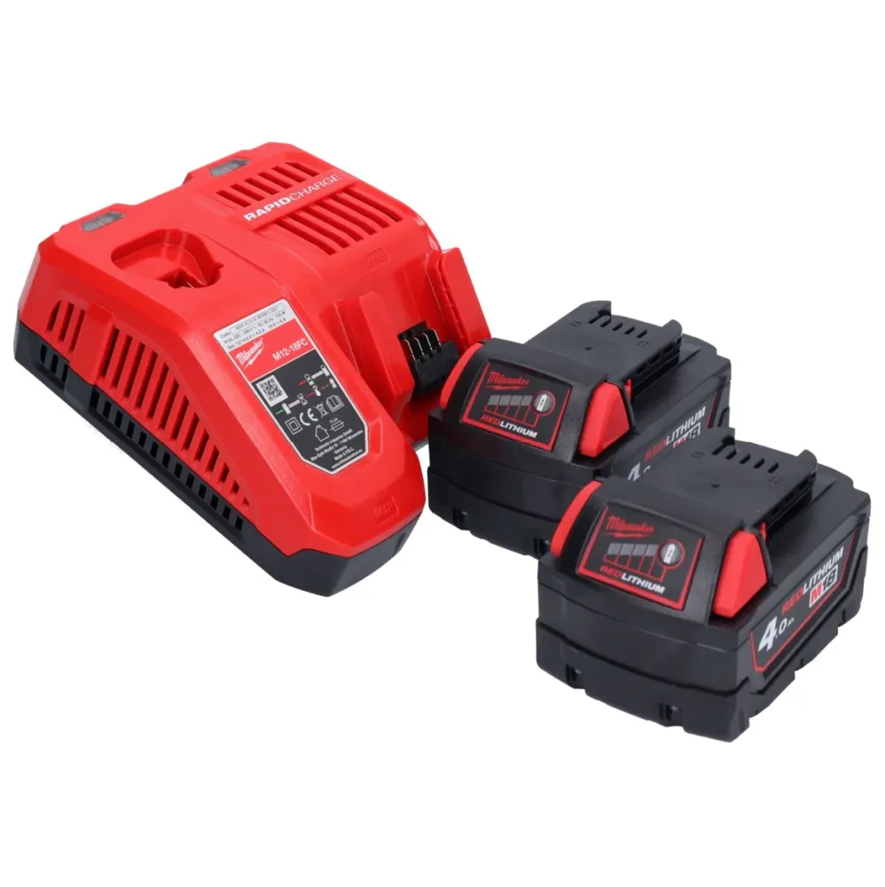Milwaukee M18 ONEFHPX-402X Akumulatorowy młot udarowo-obrotowy 18 V 5,0 J bezszczotkowy + 2x akumulator 4,0 Ah + ładowarka...