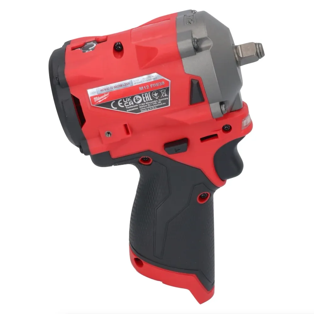 Milwaukee M12 FIW38-251 akumulatorowy klucz udarowy 12 V 339 Nm 3/8" bezszczotkowy + 1x akumulator 2,5 Ah + ładowarka
