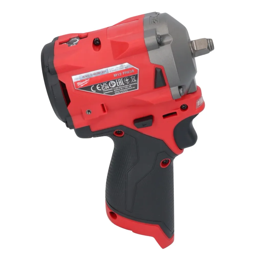 Milwaukee M12 FIW38-601 akumulatorowy klucz udarowy 12 V 339 Nm 3/8" bezszczotkowy + 1x akumulator 6,0 Ah - bez ładowarki