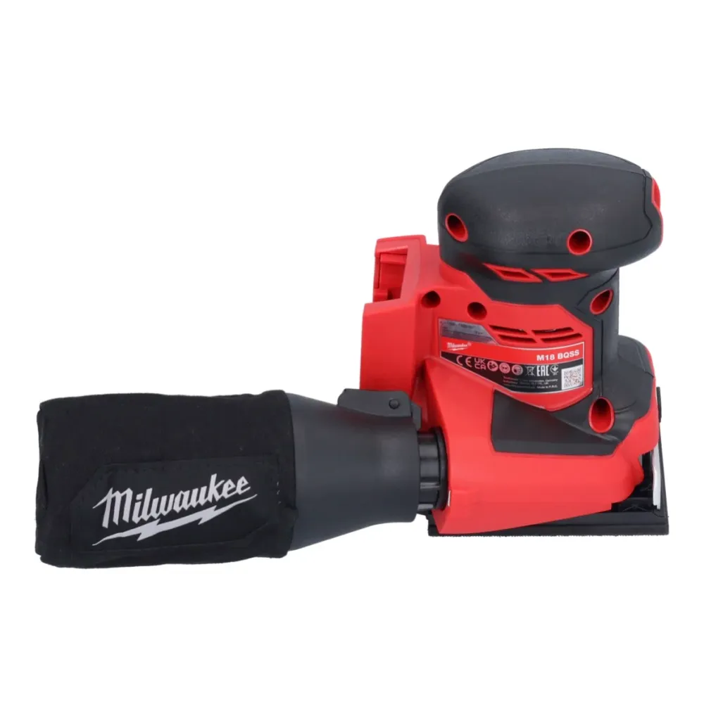 Milwaukee M18 BQSS-302 akumulatorowa szlifierka oscylacyjna 18 V 113 x 104 mm bezszczotkowa + 2x akumulator 3,0 Ah + ładow...