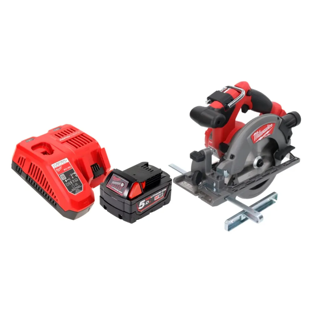 Milwaukee M18 CCS55-501 Akumulatorowa pilarka tarczowa 18 V 165 mm + 1x akumulator 5,0 Ah + ładowarka