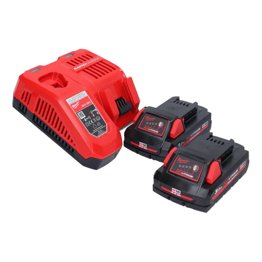 Milwaukee M18 FDGRB-302 Akumulatorowa szlifierka prosta 18 V 50 mm bezszczotkowa + 2x akumulator 3,0 Ah + ładowarka