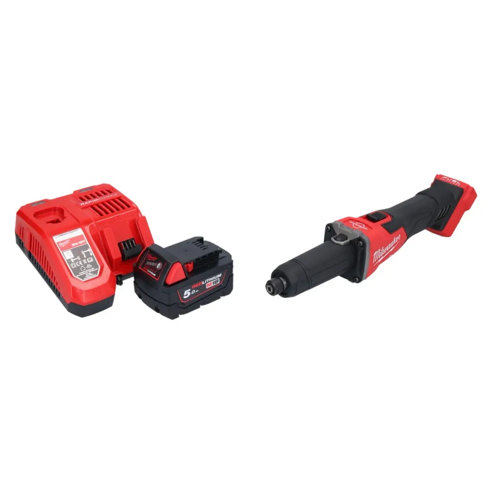 Milwaukee M18 FDGRB-501 Akumulatorowa szlifierka prosta 18 V 50 mm bezszczotkowa + 1x akumulator 5,0 Ah + ładowarka