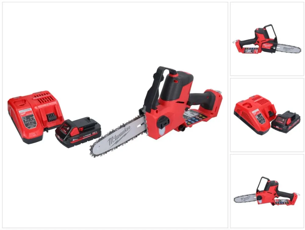 Milwaukee M18 FHS20-301 akumulatorowa pił do przycinania 18 V 20 cm + 1x akumulator 3,0 Ah + ładowarka