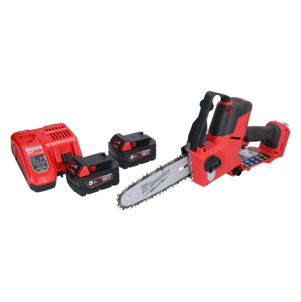 Milwaukee M18 FHS20-502 akumulatorowa pilarka do przycinania 18 V 20 cm + 2x akumulator 5,0 Ah + ładowarka