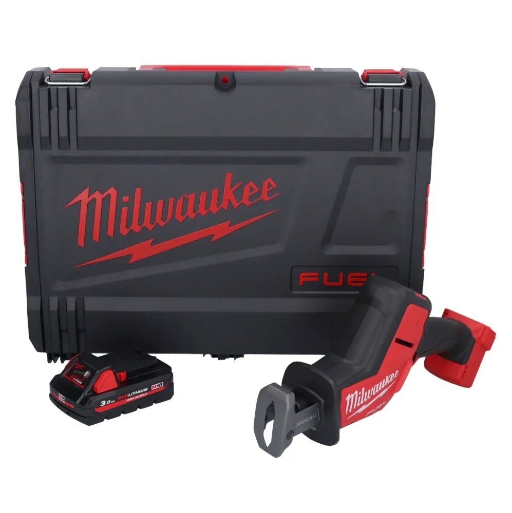 Milwaukee M18 FHZ-301X akumulatorowa pilarka szablasta 18 V 22 mm bezszczotkowa + 1x akumulator 3,0 Ah + skrzynka HD - bez...