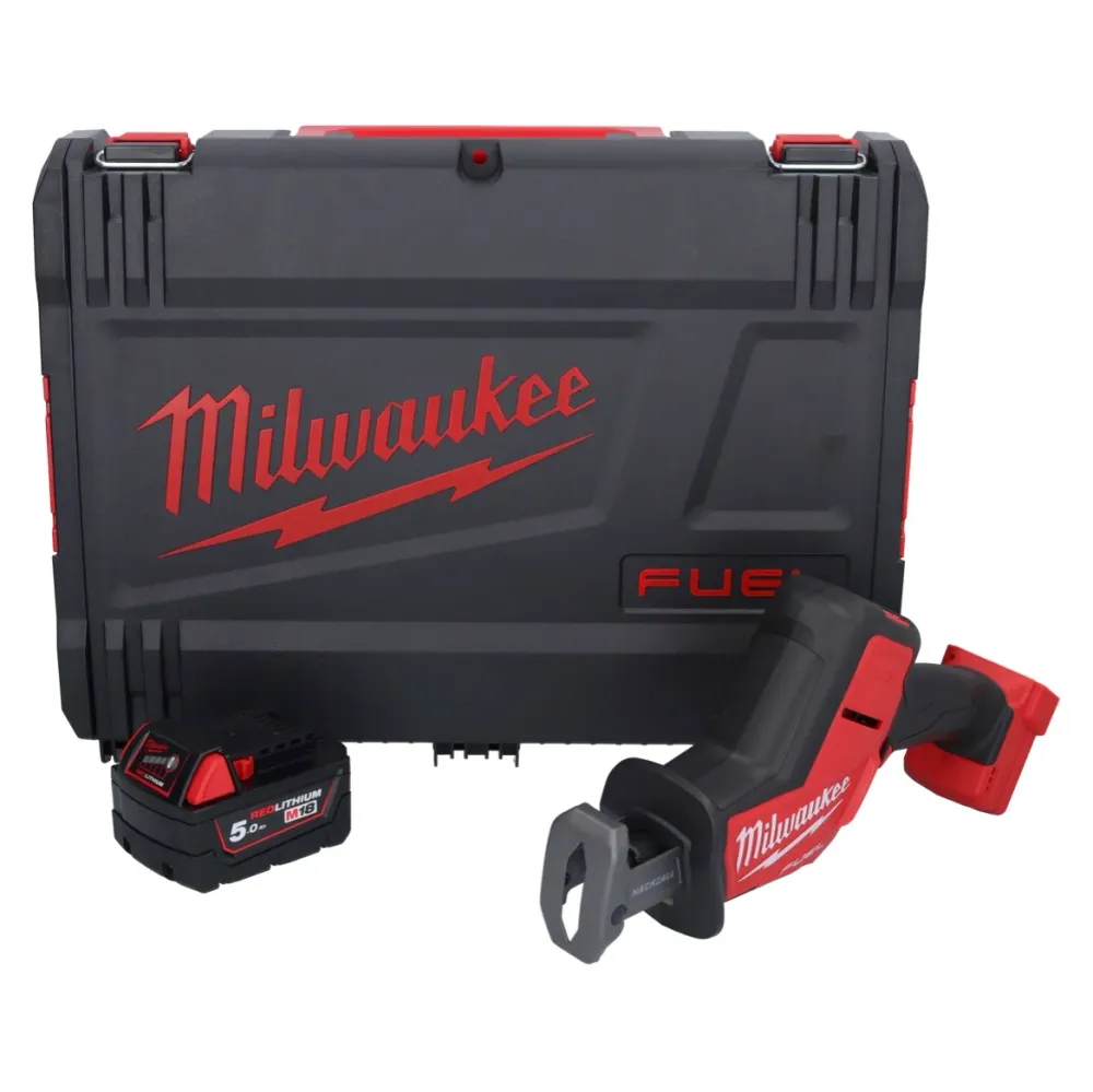 Milwaukee M18 FHZ-501X akumulatorowa pilarka szablasta 18 V 22 mm bezszczotkowa + 1x akumulator 5,0 Ah + skrzynka HD - bez...