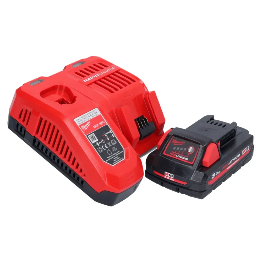 Milwaukee M18 FID3-301 akumulatorowy klucz udarowy 18 V 1/4" 226 Nm bezszczotkowy + 1x akumulator 3,0 Ah + ładowarka