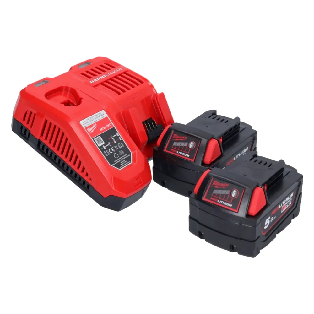 Milwaukee M18 FID3-502X Akumulatorowy klucz udarowy 18 V 1/4" 226 Nm bezszczotkowy ( 4933479865 ) + 2x akumulator 5,0 Ah +...