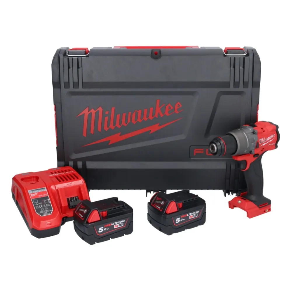 Milwaukee M18 FPD3-502X akumulatorowa wiertarko-wkrętarka udarowa 18 V 158 Nm bezszczotkowa ( 4933479860 ) + 2x akumulator...
