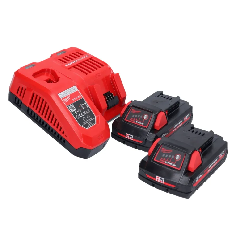 Milwaukee M18 ONEFHPX-302X akumulatorowy młot udarowo-obrotowy 18 V 5,0 J bezszczotkowy + 2x akumulator 3,0 Ah + ładowarka...