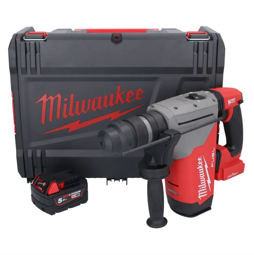 Milwaukee M18 ONEFHPX-501X Akumulatorowy młot udarowo-obrotowy 18 V 5,0 J bezszczotkowy + 1x akumulator 5,0 Ah + HD Box -...