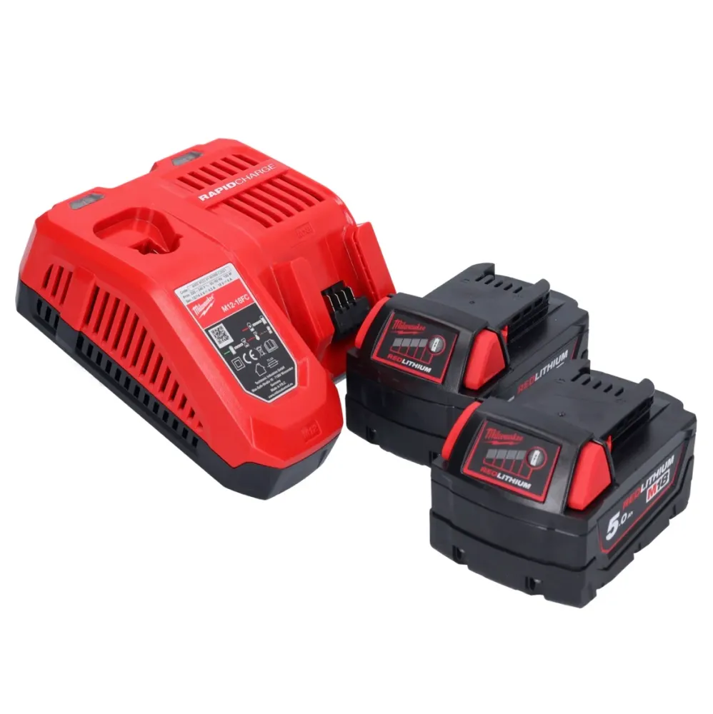 Milwaukee M18 ONEFHPX-502X Akumulatorowy młot udarowo-obrotowy 18 V 5,0 J bezszczotkowy + 2x akumulator 5,0 Ah + ładowarka...