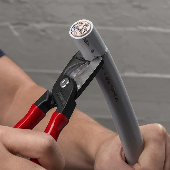 Nożyce do kabli Knipex StepCut XL ( 8004039101 ) długość 225 mm powłoka z tworzywa sztucznego