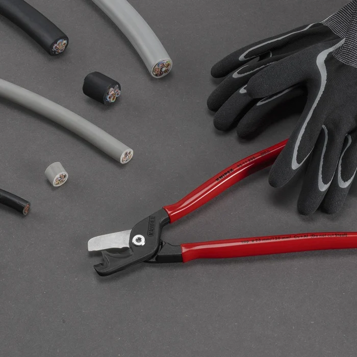 Nożyce do kabli Knipex StepCut XL ( 8004039101 ) długość 225 mm powłoka z tworzywa sztucznego