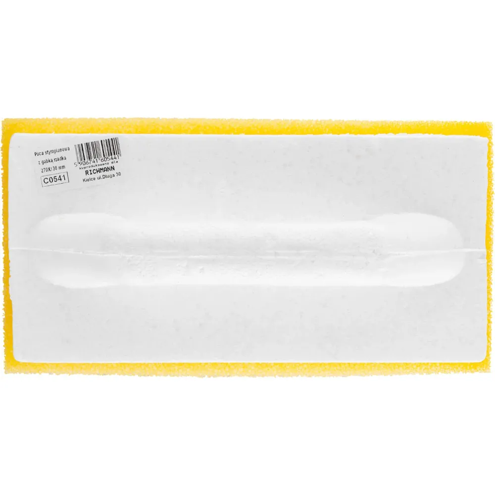 Paca styropianowa gąbka rzadka żółta twarda 270x130 mm | C0541