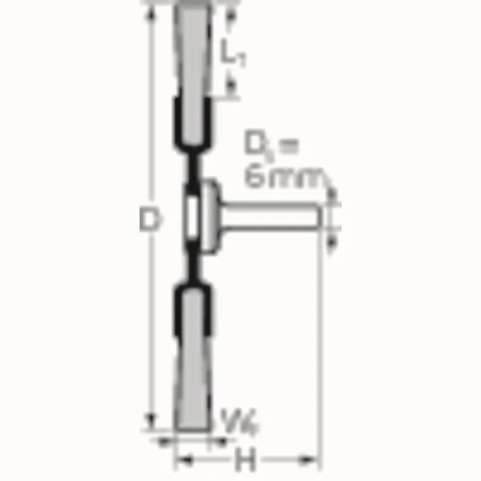 PFERD szczotka okrągł RBU INOX ( 8000433037 ) Ø 30 mm grubość drutu 0,2 mm