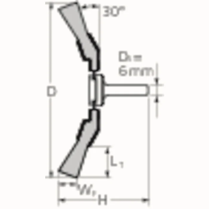 PFERD szczotka stożkowa KBU INOX ( 8000431753 ) Ø 70 mm grubość drutu 0,2 mm 15000 min-¹