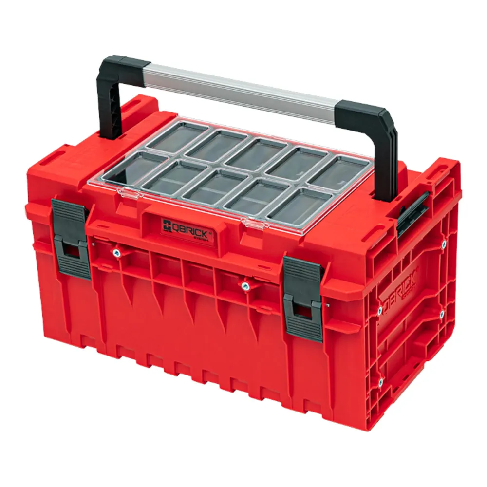 Qbrick System ONE 350 2.0 Expert RED ULTRA HD Walizka narzędziowa 585 x 385 x 320 mm 38 l z możliwością sztaplowania IP66