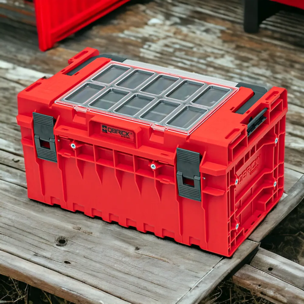 Qbrick System ONE 350 2.0 Expert RED ULTRA HD Walizka narzędziowa 585 x 385 x 320 mm 38 l z możliwością sztaplowania IP66