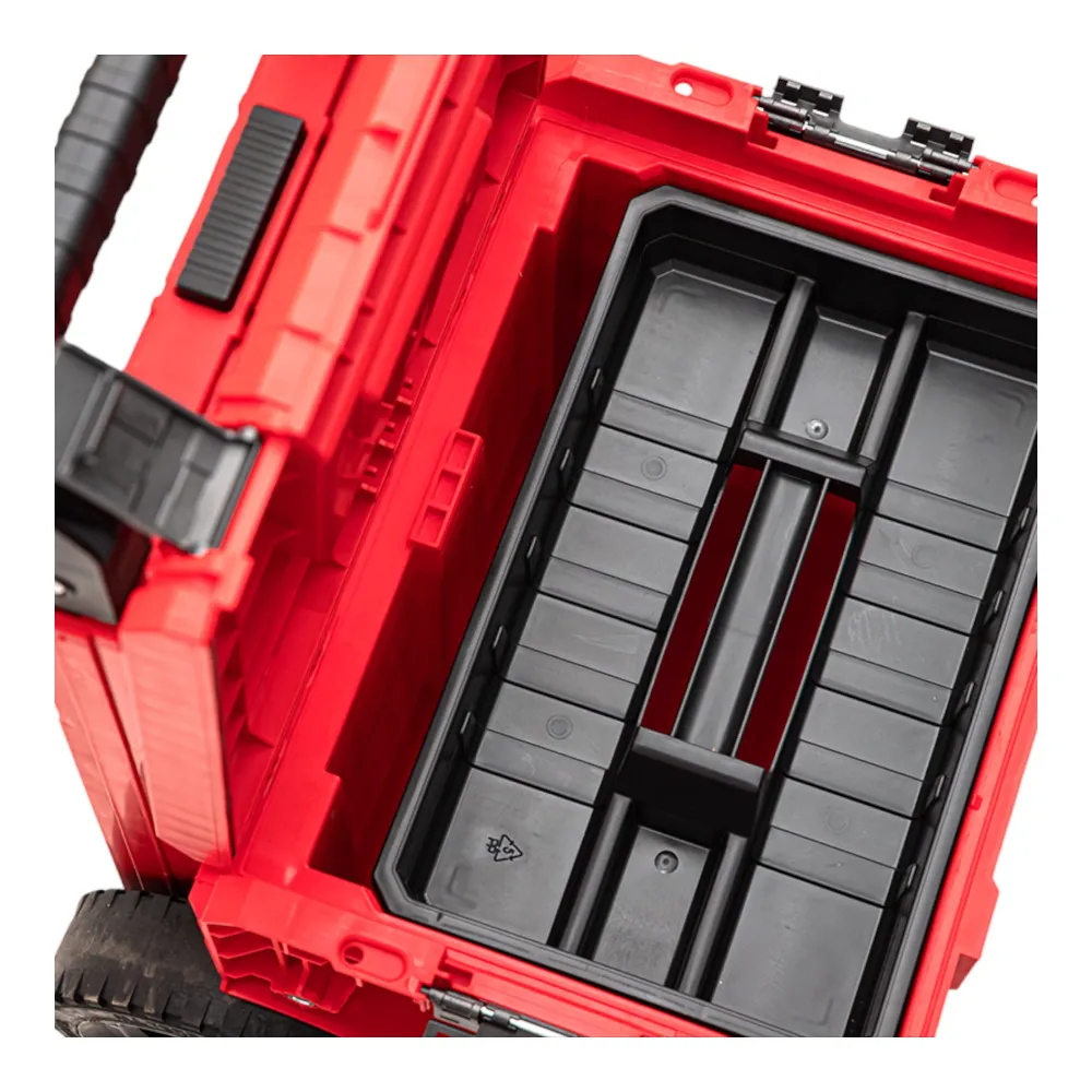 Qbrick System PRO Cart 2.0 Plus RED ULTRA HD sztaplowany 490 x 415 x 660 mm 29 l IP54 zdejmowany podwójny uchwyt teleskopowy