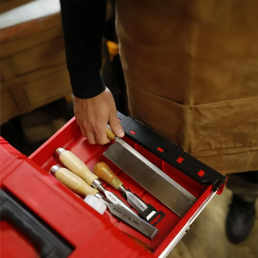 Qbrick System PRO Drawer 3 Toolbox 2.0 Expert RED ULTRA HD Toolbox 450 x 310 x 244 mm 13,5 l z możliwością sztaplowania IP...