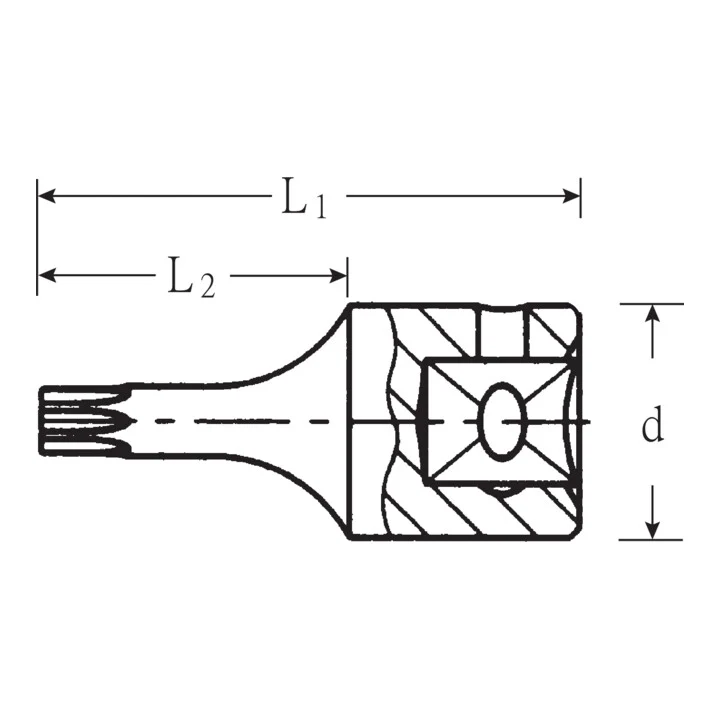 STAHLWILLE Gniazdo 44 KTXB 1/4 ″ TX-BO ( 4000826247 )