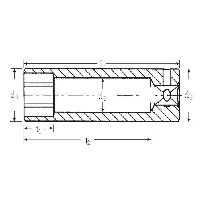 STAHLWILLE Gniazdo 40 L 1/4 ″ sześciokątne, długie ( 4000826230 )
