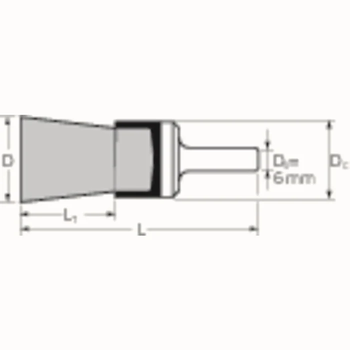 Szczotka PFERD PBG ST ( 8000432634 ) Ø 19 mm grubość drutu na wale 0,35 mm 20000 min-¹