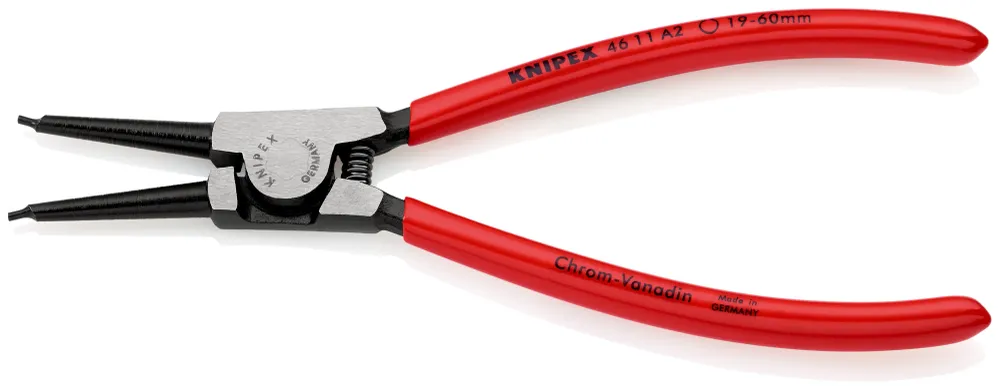 Szczypce do pierścieni Segera proste zewnętrzne 180 mm | 46 11 A2