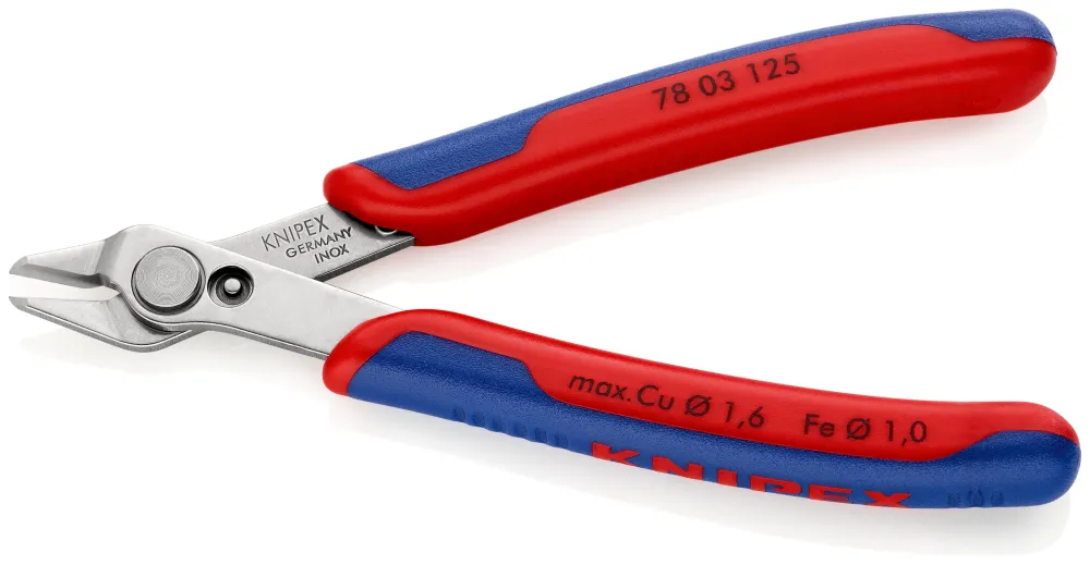 Szczypce tnące boczne obcinaczki precyzyjne dla elektroników 125 mm | 78 03 125