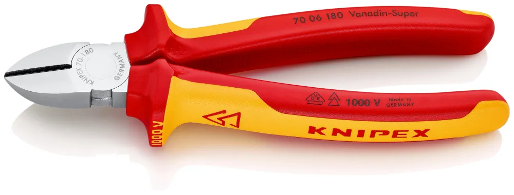 Szczypce tnące boczne obcinaczki VDE 180 mm | 70 06 180