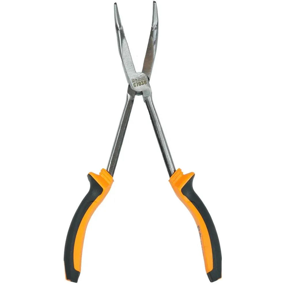 Szczypce uniwersalne kombinerki długie 280mm wygięte 90° | C7038