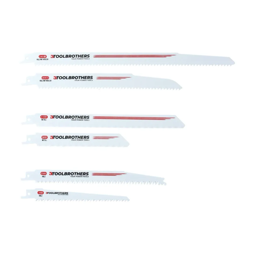 Toolbrothers SAWFISH Zestaw pił szablastych 6 szt. + Makita DJR 186 Z Akumulatorowa pił szablasta 18 V Solo - bez akumulat...