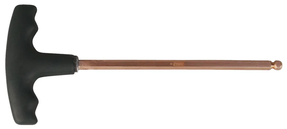 KS TOOLS BERYLLIUMplus Innensechskant-Winkelstiftschlüssel, T-Griff 4 mm ,mit Kugelkopf ( 962.0961 )