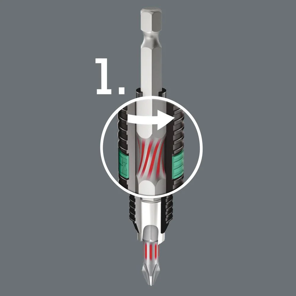 WERA Bit 855/1 BTZ 1/4 ″ PZD 1 Długość 25 mm ( 4000829530 )