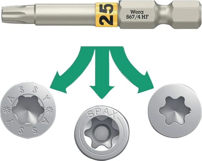Wera Bit 867 TORX(R) HF ( 8002899420 ) 1/4 ″ TX 20 Długość 50 mm