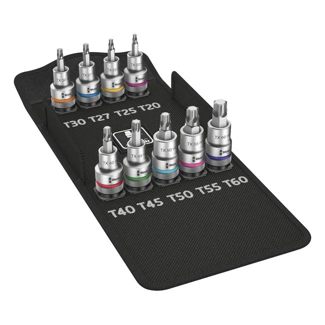 Wera Napęd Zyklop 1/2" Torx Zestaw bitów nasadowych