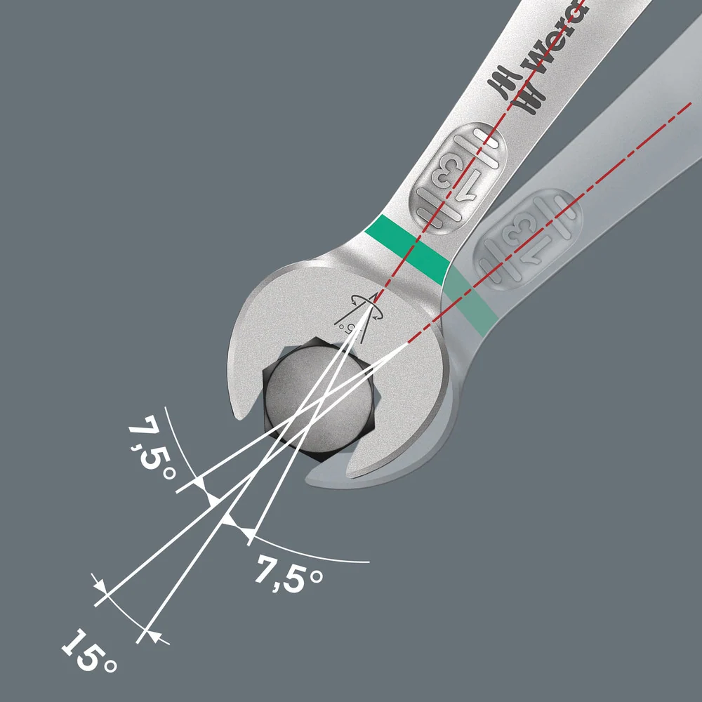WERA podwójny klucz płasko-oczkowy Joker 6005 12 x 13 mm długość 166 mm ( 4000823162 )