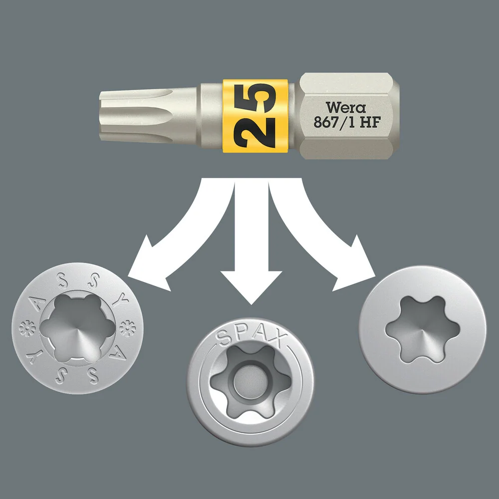 WERA Bit 867 TORX(R) HF 1/4 ″ TX 25 Długość 25 mm ( 8002899413 )