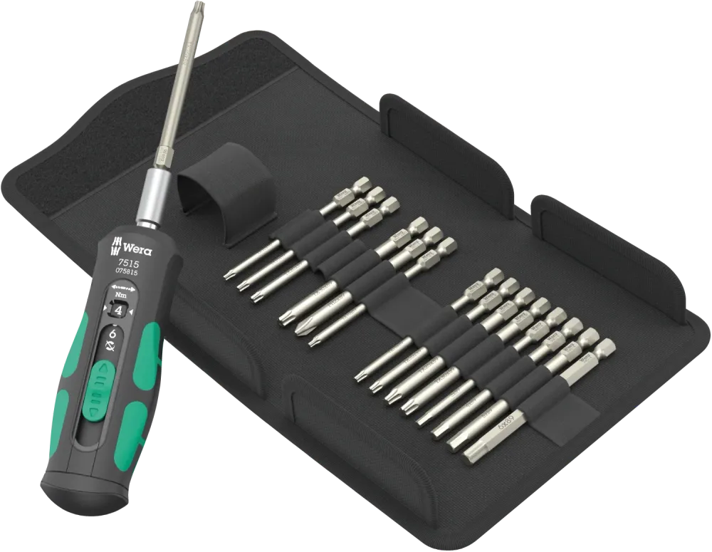 Wkrętak dynamometryczny Safe-Torque Speed + końcówki bity 7515/16 | 05075851001