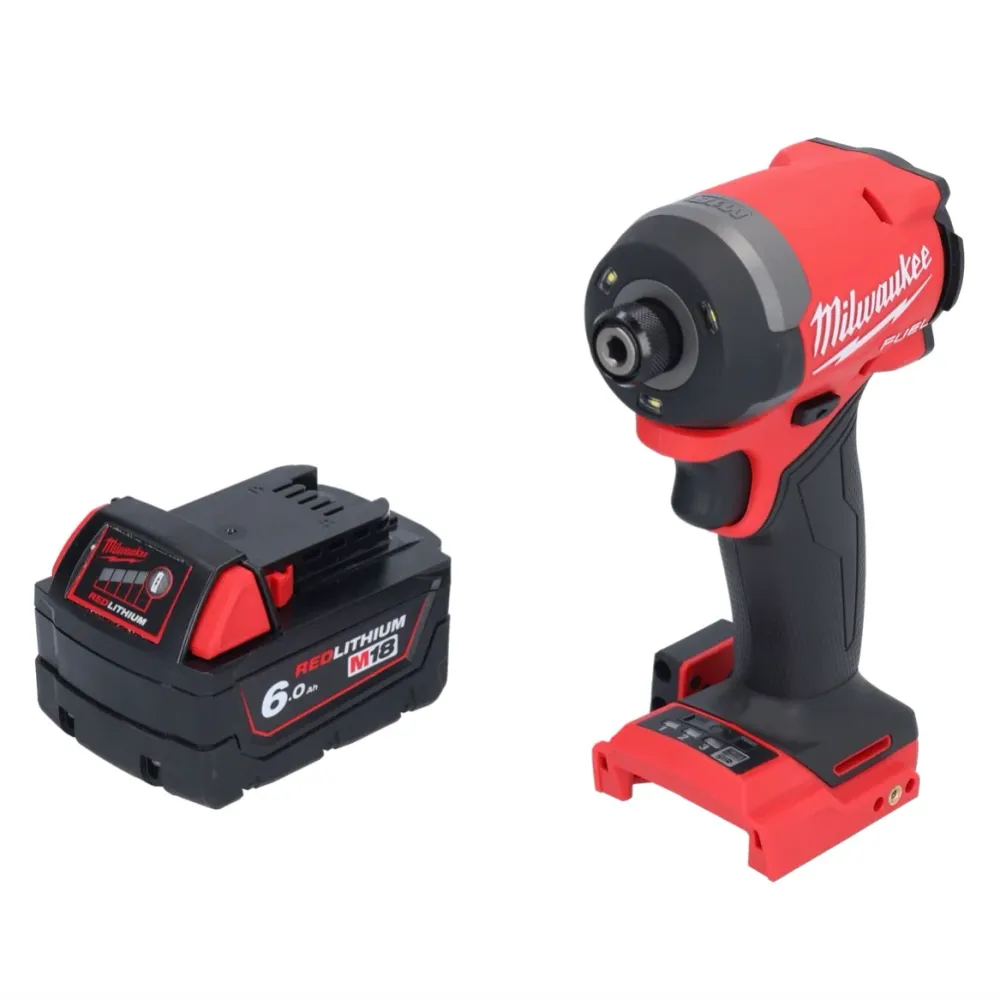 Wkrętarka udarowa Milwaukee M18 FID3-601 18 V 1/4" 226 Nm bezszczotkowa + 1x akumulator 6,0 Ah – bez ładowarki