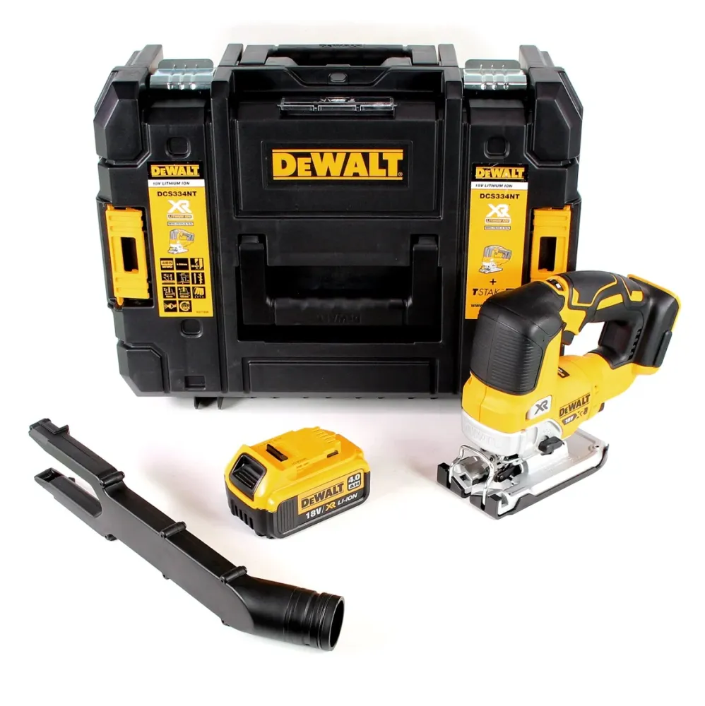 Wyrzynarka akumulatorowa DeWalt DCS 334 NT 18V bezszczotkowa + 1x akumulator 4,0Ah + TSTAK - bez ładowarki