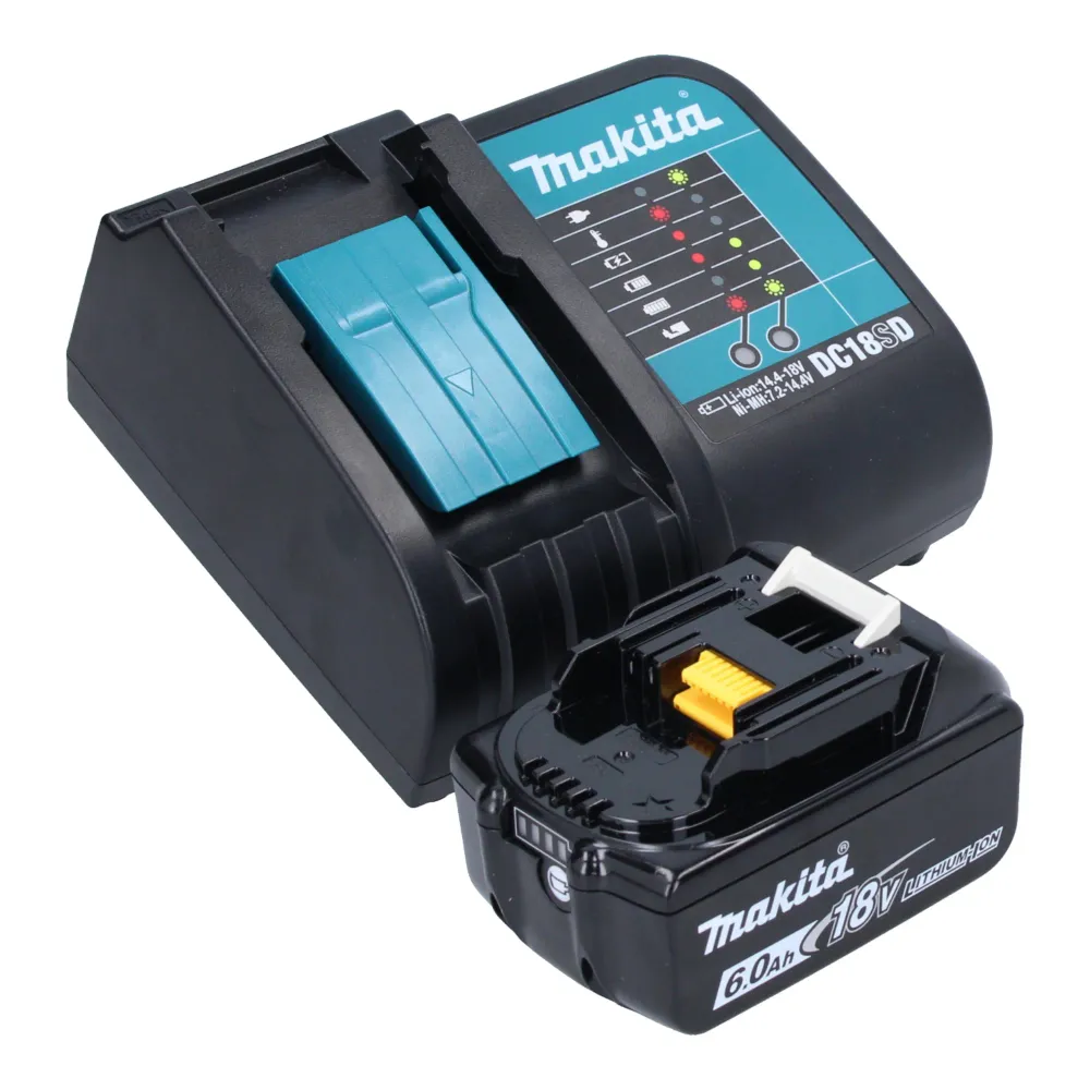 Wyrzynarka akumulatorowa Makita DJV 180 SG1X 18 V 135 mm + 1x akumulator 6,0 Ah + ładowarka